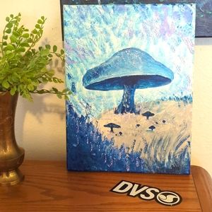 Fairy Cottagecore Mushrooms Painting